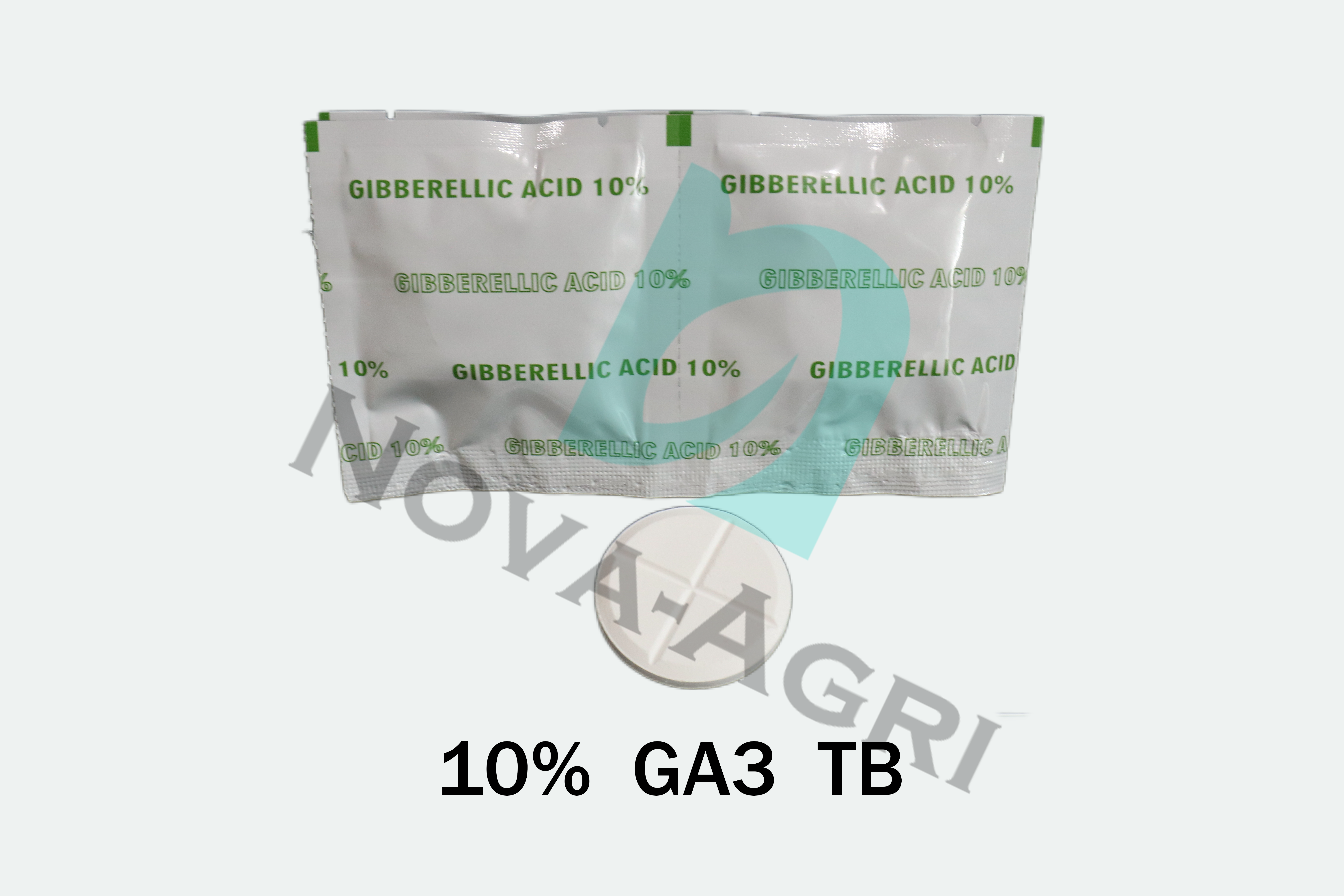Custom OEM private label printed box and foil packaging for Gibberellic Acid GA3 10% soluble tablets